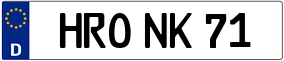 Trailer License Plate